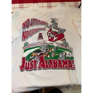 vtg premier sportswear‎ 1994 iron bowl tee xl